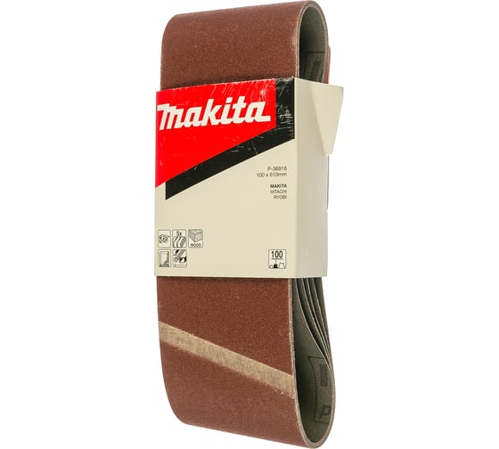 Лента шлифовальная 5 шт. 610х100 мм К100 Makita P-36918
