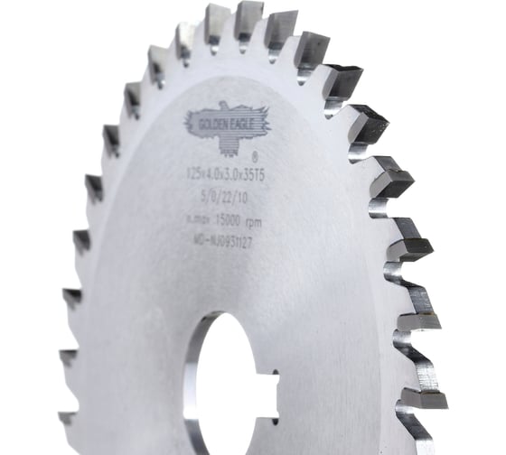 Диск пильный HW пазовый (125x25.4x4/3 мм; Z35) Golden Eagle TL00001132
