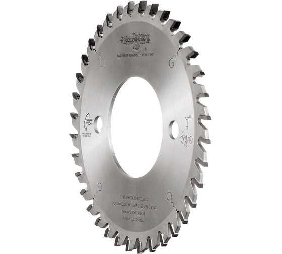 Диск пильный HW подрезной (200x80x4.3-5.2/3.2 мм; Z36; KO-F) Golden Eagle TL00000967