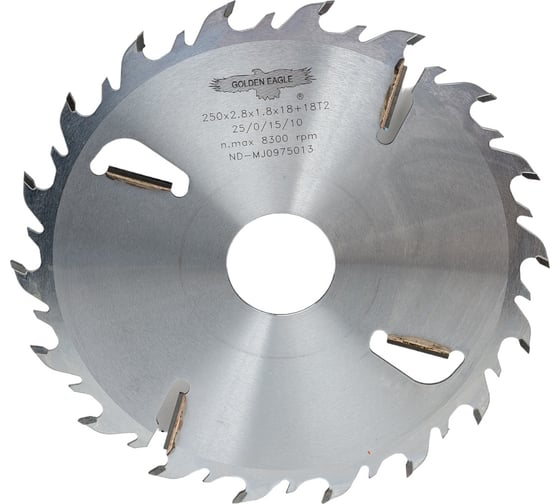 Диск пильный HW многопильный (250x50x2.8/1.8 мм; Z18+18+4 WZ) Golden Eagle TL00000029 1