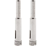 Коронка алмазная по стеклу и керамограниту 2 шт, 10x67 мм РемоКолор 35-4-410