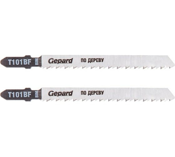 Пилка для электролобзика по дереву T101BF 2 шт Gepard GP0625-15 1