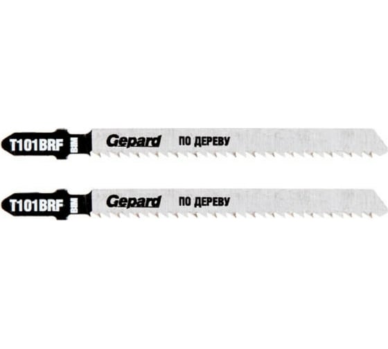 Пилка для электролобзика по дереву T101BRF 2 шт Gepard GP0625-20 1
