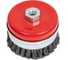 Щетка чашка усиленная для УШМ 100 мм, M14, витая проволока Gepard GP0860-100 1