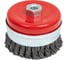 Щетка чашка усиленная для УШМ 100 мм, M14, витая проволока Gepard GP0860-100 2