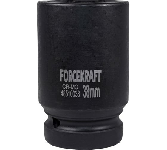 Головка ударная глубокая 6-гранная 38 мм, 1"DR FORCEKRAFT FK-48510038(51242) 1
