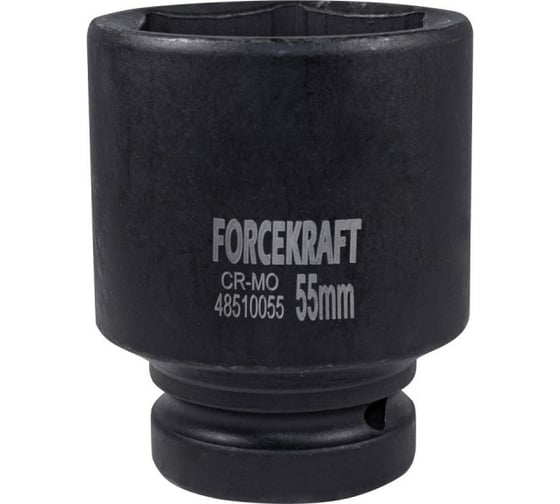 Головка ударная глубокая 6-гранная 55 мм, 1"DR Forcekraft FK-48510055(51135) 1
