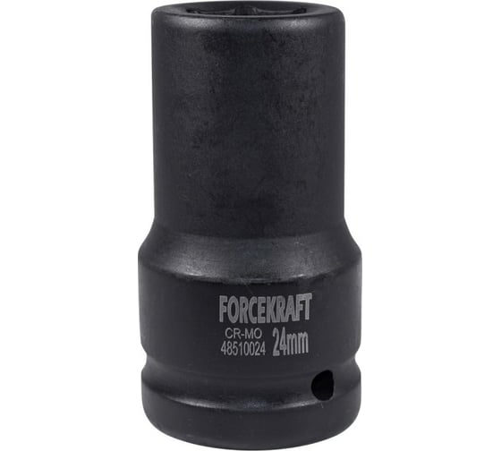 Головка ударная глубокая 6-гранная 24 мм, 1"DR Forcekraft FK-48510024(51131) 1