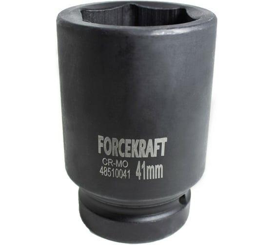 Головка ударная глубокая 6-гранная 41 мм, 1"DR Forcekraft FK-48510041(50989) 1