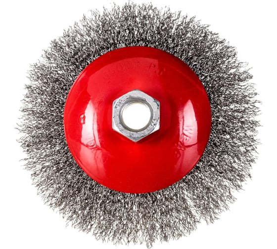 Щетка конусная 125 мм, М14, витая проволока для УШМ INTERTOOL BT-5125 1
