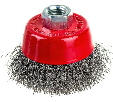 Щетка чашечная 65 мм, М14, витая проволока для УШМ INTERTOOL BT-1065