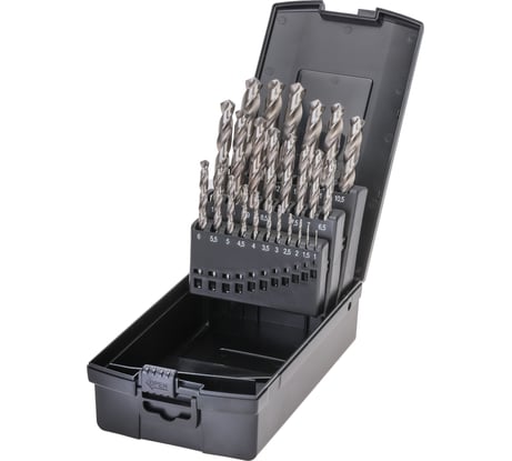 Набор сверл по металлу 25 шт, 1-13 мм, HSS-G Terrax by RUKO A214215RO