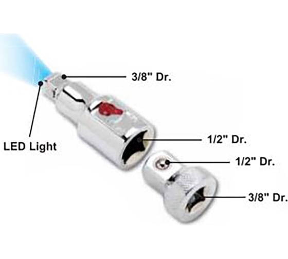 Переходник 1/2" x 3/8" с переключателем AmPro T11391