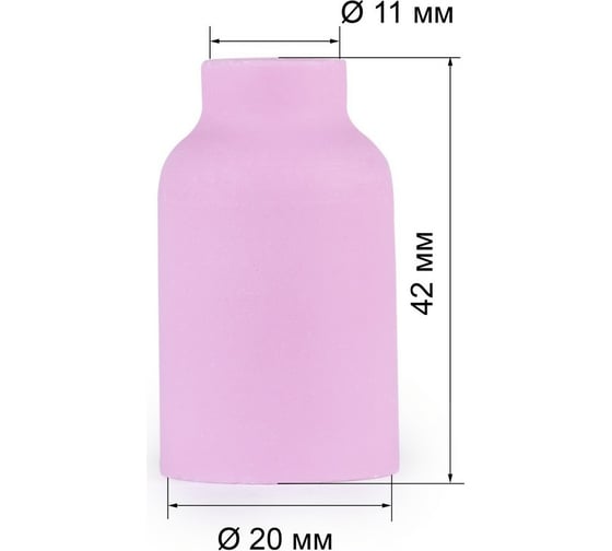Сопло керамическое №7 (11 мм; газовая линза) 701.0423/ТС0034 Foxweld 2743