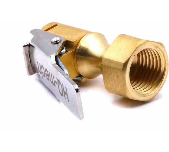 Наконечник для подкачки шин латунный ЕВРО F1/4" NPT HQ-mech УТ000002191