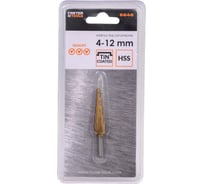 Сверло ступенчатое 4-12 мм FASTER TOOLS 6646
