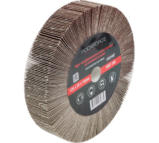 Круг лепестковый зачистной 125x25x16 мм, №240 Rockforce RF-FD2240F