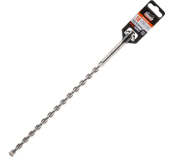 Бур сверло 10x250x310 мм, SDS-plus, Quadro-x GEPARD GP1210-310 1