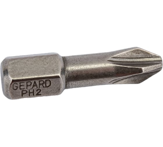 Бита магнитная для шуруповерта PH2х25 мм, 2 шт GEPARD GP3900-25