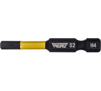Бита торсионная магнитная HEX4x50 мм, 10 шт WURZ 2980