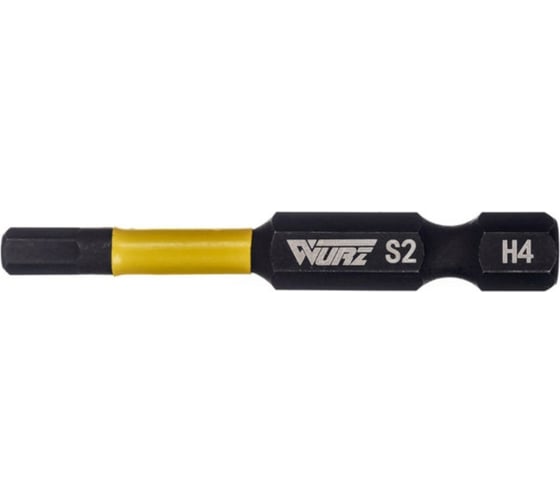 Бита торсионная магнитная HEX4x50 мм, 10 шт WURZ 2980 1