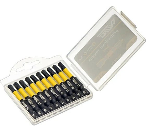 Бита торсионная магнитная HEX4x50 мм, 10 шт WURZ 2980