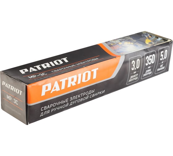 Электроды сварочные МР-3С 3 мм, 350 мм, 5 кг Patriot 605012205