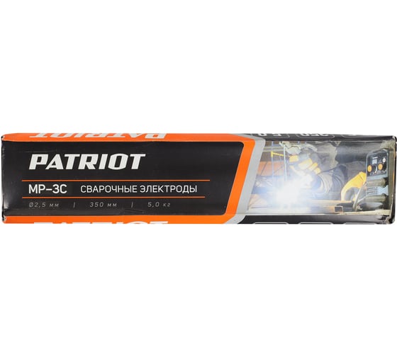 Электроды сварочные МР-3С 2.5 мм, 350 мм, 5 кг Patriot 605012200