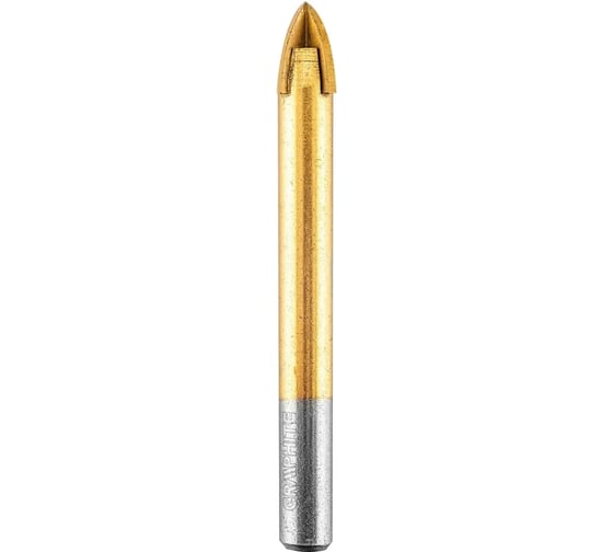 Сверло универсальное 10 мм, HM-TiN, цилиндрический хв-к GRAPHITE 56H406 1
