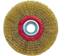 Щетка (корщетка) плоская, мягкая проволока, 125х19 мм, с переходником на М14 S.E.B. 510XM-M12519