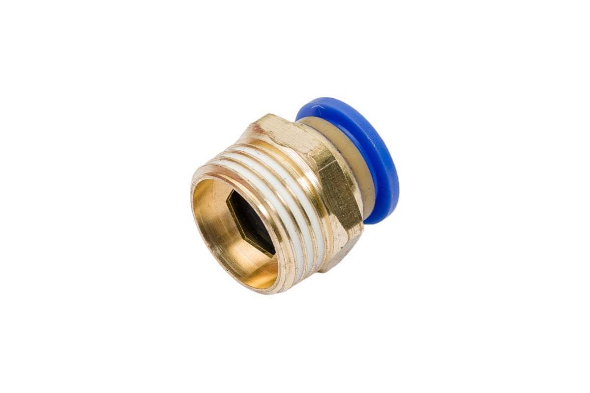Фитинг металлический 12 мм - наружная резьба 1/2" Pegas pneumatic 5208 ...