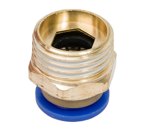 Фитинг металлический 12 мм - наружная резьба 1/2" Pegas pneumatic 5208