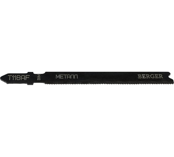 Пилка для электролобзика по металлу T118AF, би-металл, прямой рез Berger BG BG1716 1