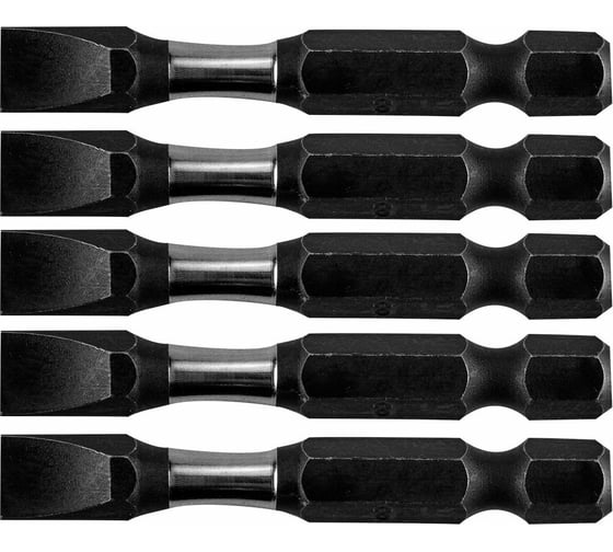 Биты ударные SL8x50 мм, 1/4", S2, 5 шт NEO Tools 09-582 1