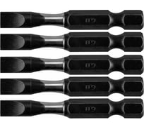 Биты ударные SL6x50 мм, 1/4", S2, 5 шт NEO Tools 09-581