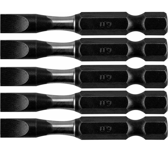 Биты ударные SL6x50 мм, 1/4", S2, 5 шт NEO Tools 09-581 1