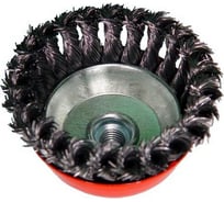 Щетка торцевая витая 100 мм, М14, стальная скрученная тип В, для УШМ (В91100 4155