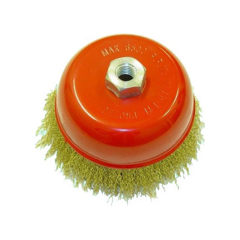 Щетка торцевая 125 мм, М14, латунированная, для УШМ (99125) CNIC 19322 ...