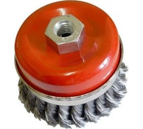 Щетка торцевая витая 65 мм, М14, стальная скрученная тип В, для УШМ (В91865) CNIC 6421