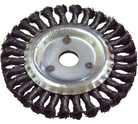 Щетка дисковая витая 200x22 мм, стальная скрученная, для УШМ (92200) CNIC 24618