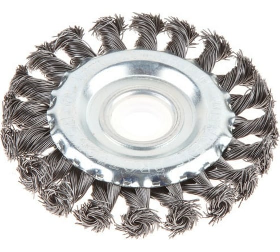 Щетка дисковая для УШМ 100x22.2 мм, витая проволока Gepard GP0894-100 1