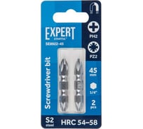 Бита двусторонняя для шуруповерта Expert PH2-PZ2, 45 мм, 2 шт STARTUL SE8922-45