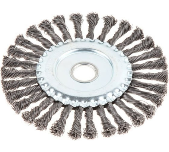 Щетка дисковая для УШМ 180x22.2 мм, витая проволока Gepard GP0894-180