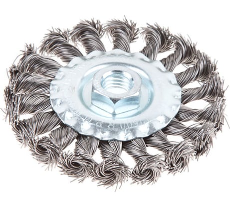 Щетка дисковая для УШМ 100 мм, M14, витая проволока Gepard GP0890-100
