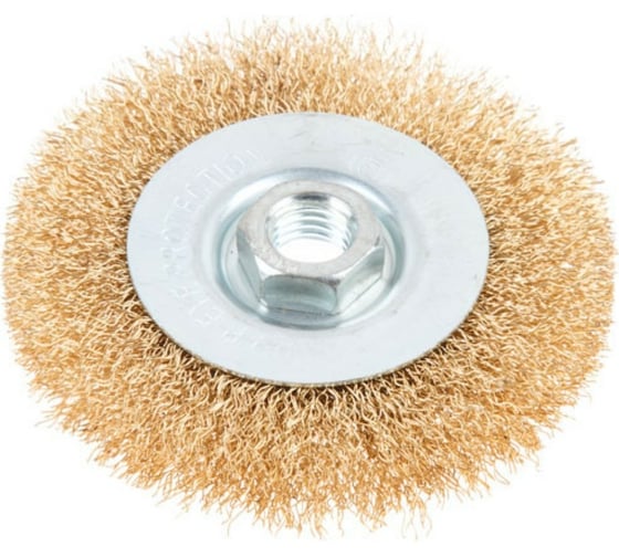 Щетка дисковая для УШМ 100 мм, M14, гофрированная проволока Gepard GP0892-100 1