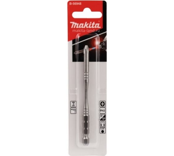 Насадка Silver Torsion Slim PH2, 100 мм, E-form Makita B-56948