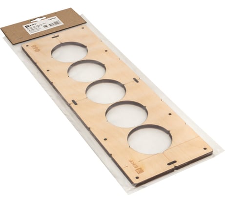 Шаблон для подрозетников c 5 отверстиями диаметром 68 мм Expert EKF sh-d68-5