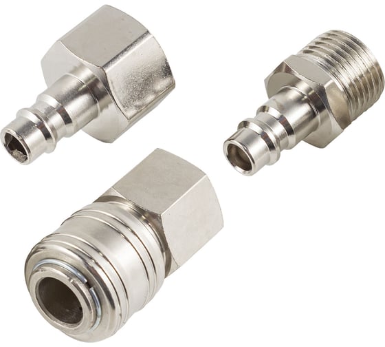 Набор быстроразъемных соединений 1/2'', 3 предмета Forcekraft  FK-SE12-3(51556)