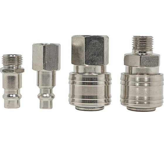 Набор быстроразъемных соединений 1/4'', 4 предмета Forcekraft FK-SE14-4(51562)