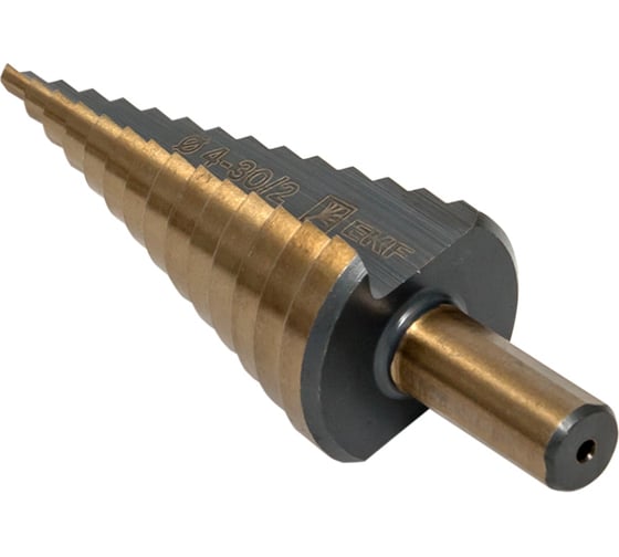 Ступенчатое сверло HSS 14 ступеней EKF ST-4-30/2